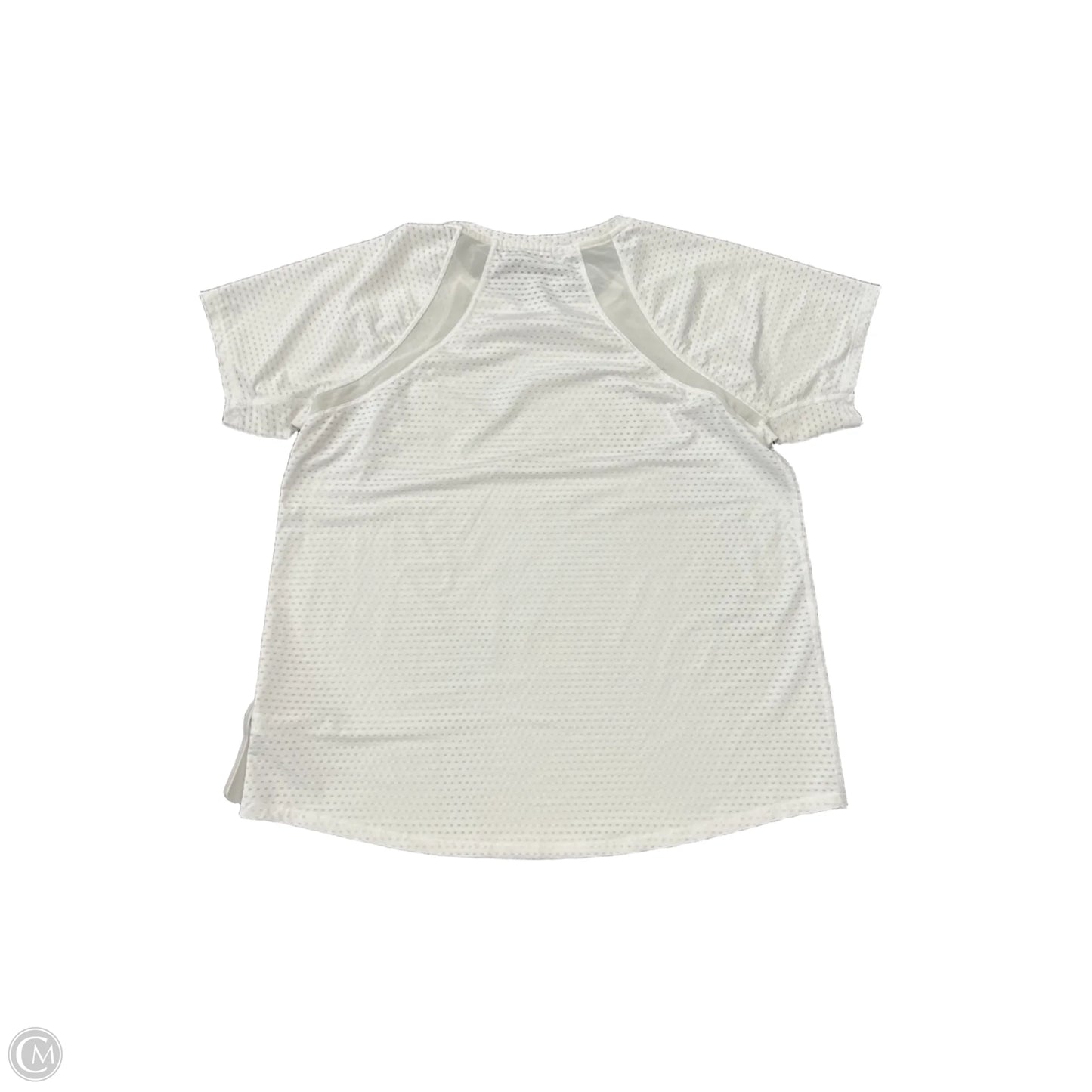 Athletic Top Short Sleeve By Athleta In White, Size: M