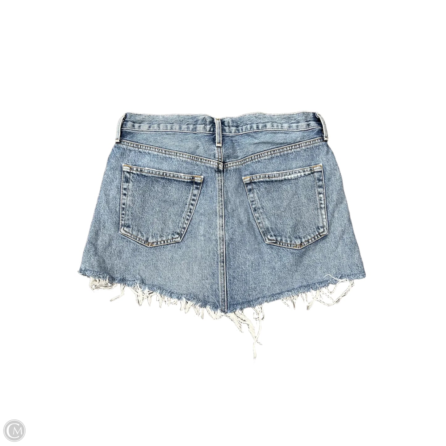 Skirt Mini & Short By Agolde In Blue Denim, Size: 6