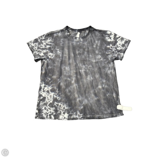 Athletic Top Short Sleeve By Lululemon In Tie Dye Print, Size: 6