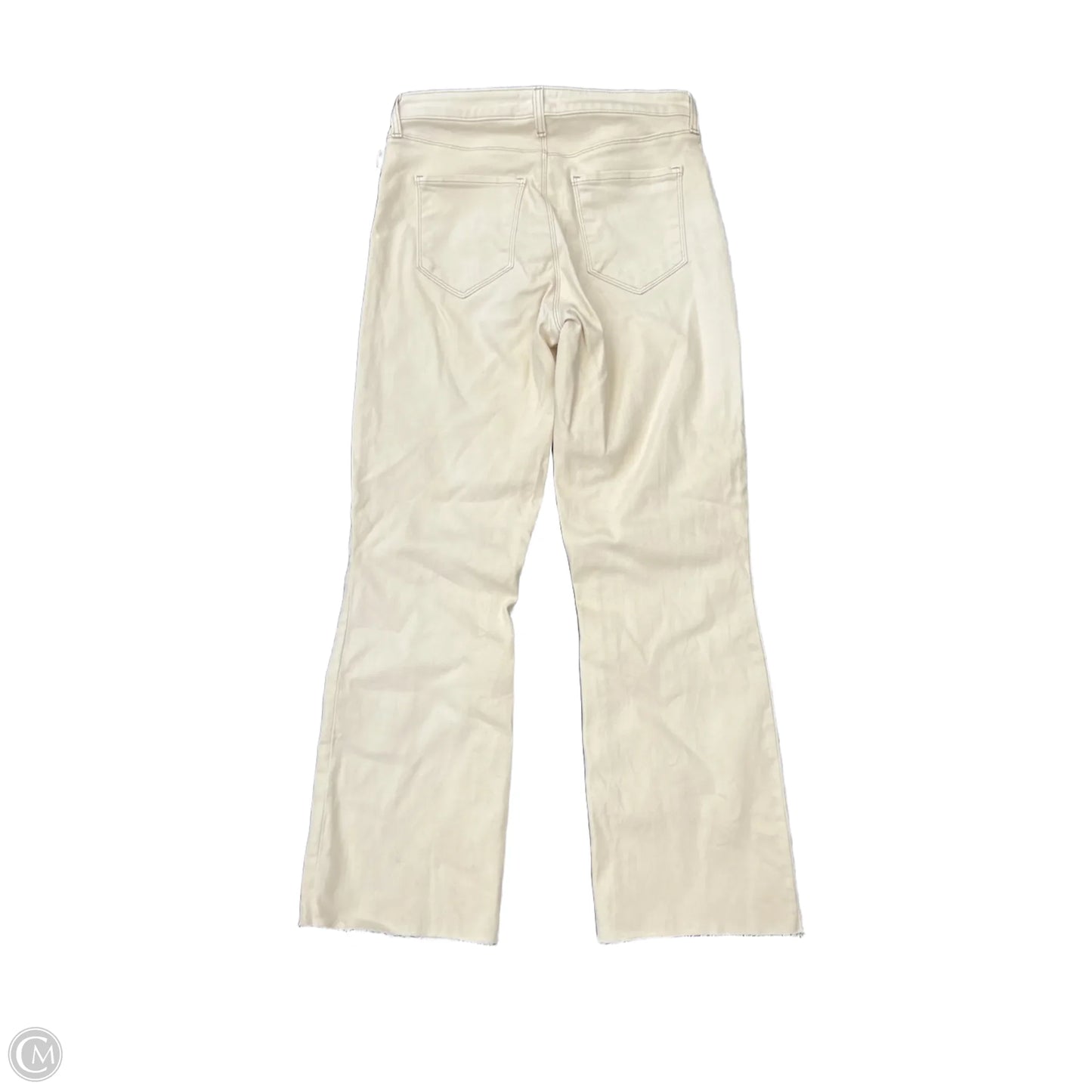 Jeans Cropped By L Agence In Cream, Size: 6