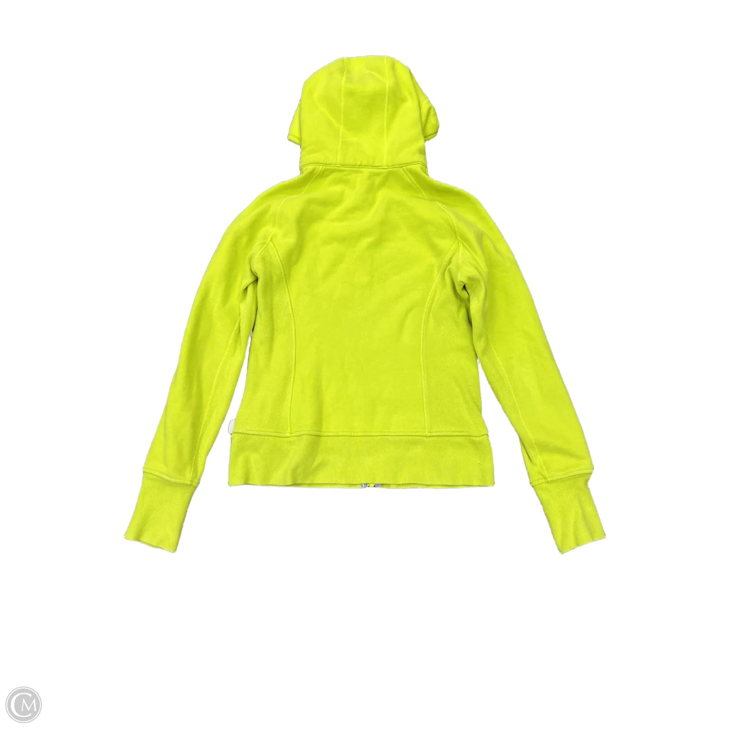 Athletic Jacket By Lululemon In Chartreuse, Size: 10