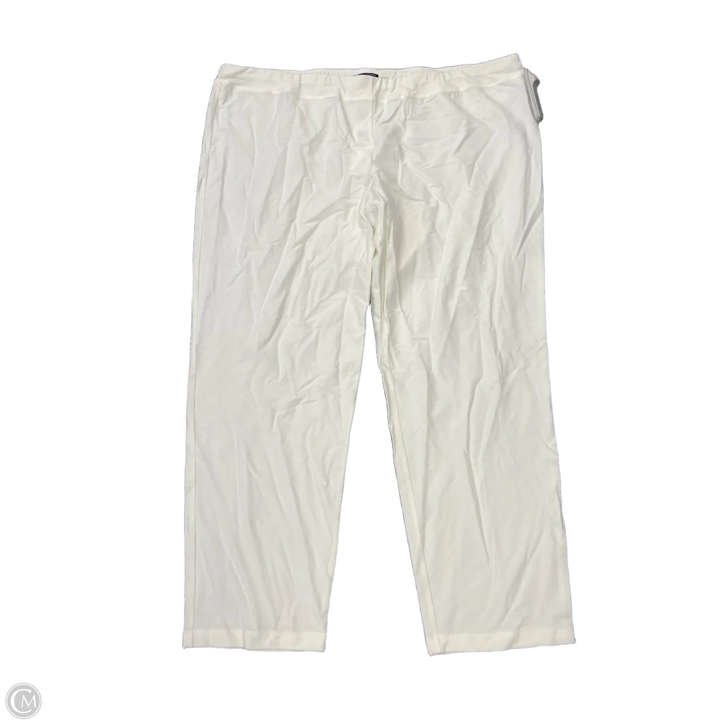 Pants Designer By Eileen Fisher In White, Size: 3x