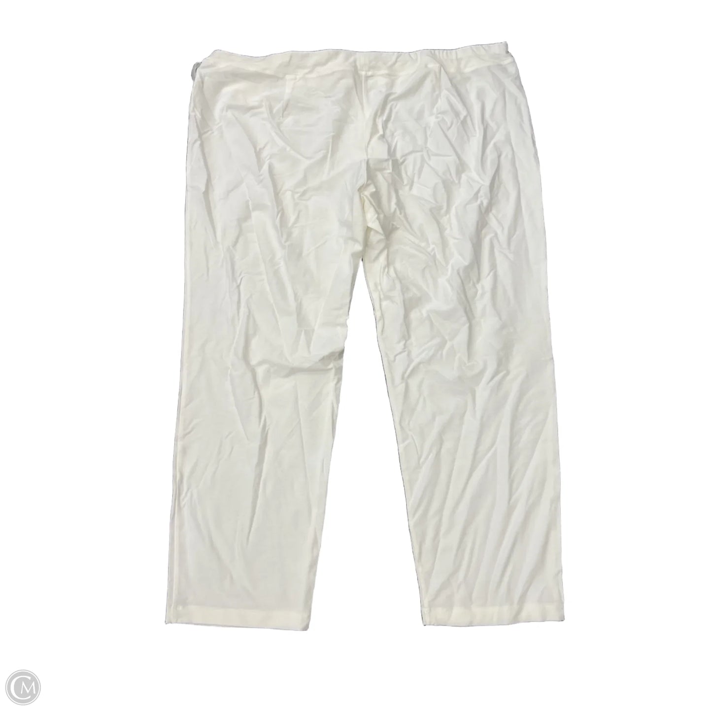 Pants Designer By Eileen Fisher In White, Size: 3x