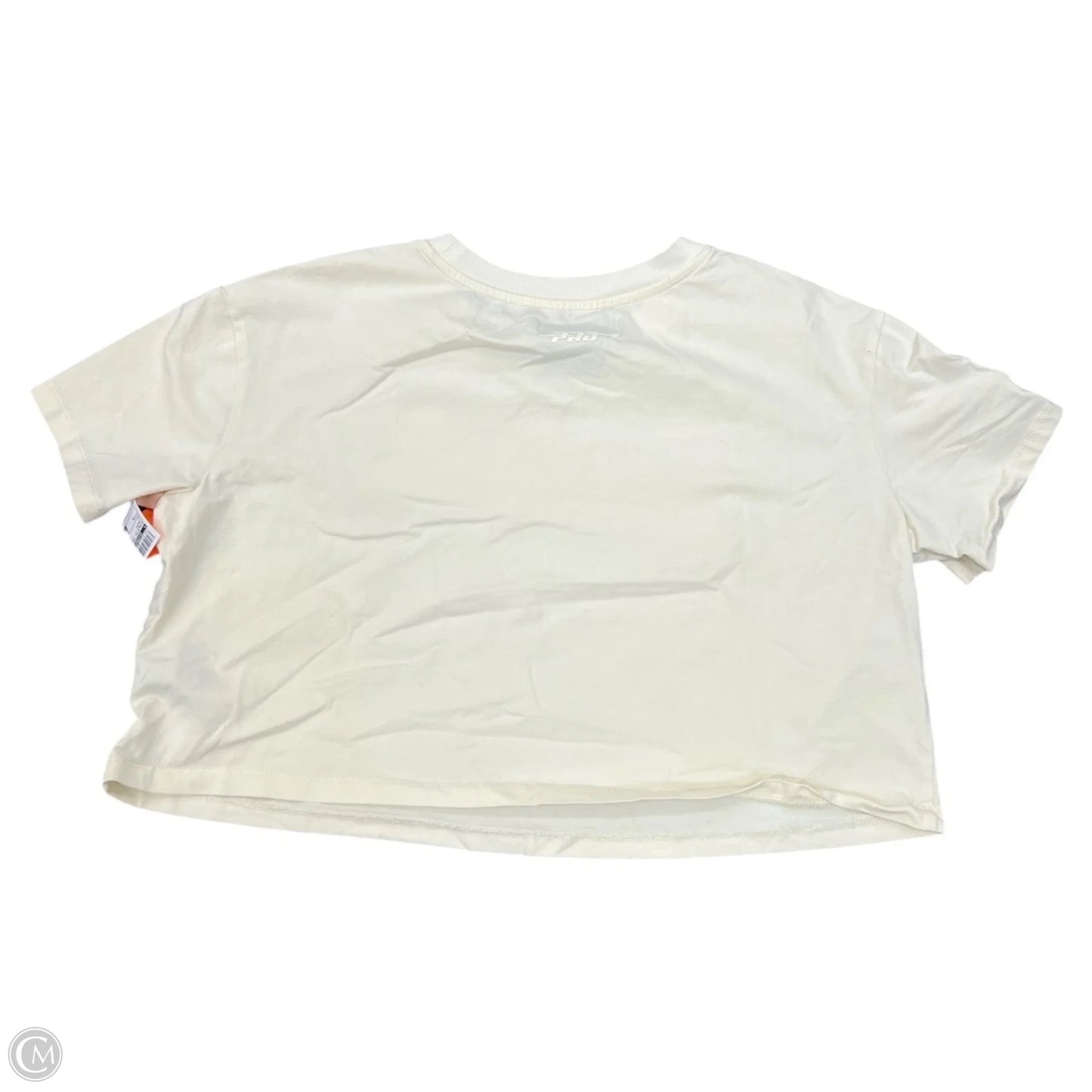 Athletic Top Short Sleeve By Clothes Mentor In Cream, Size: S