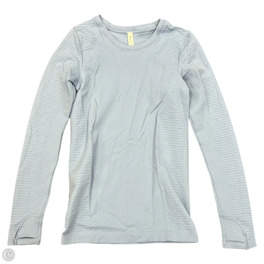 Athletic Top Long Sleeve Crewneck By Athleta In Blue, Size: Xs