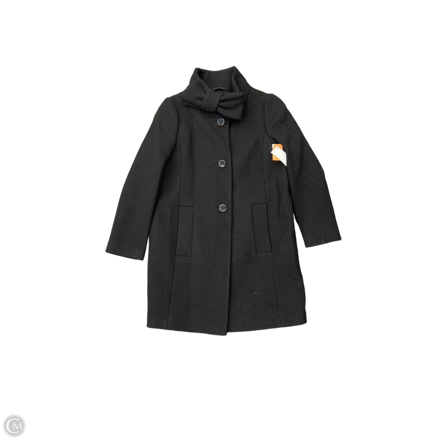 Coat Designer By Kate Spade In Black, Size: 6