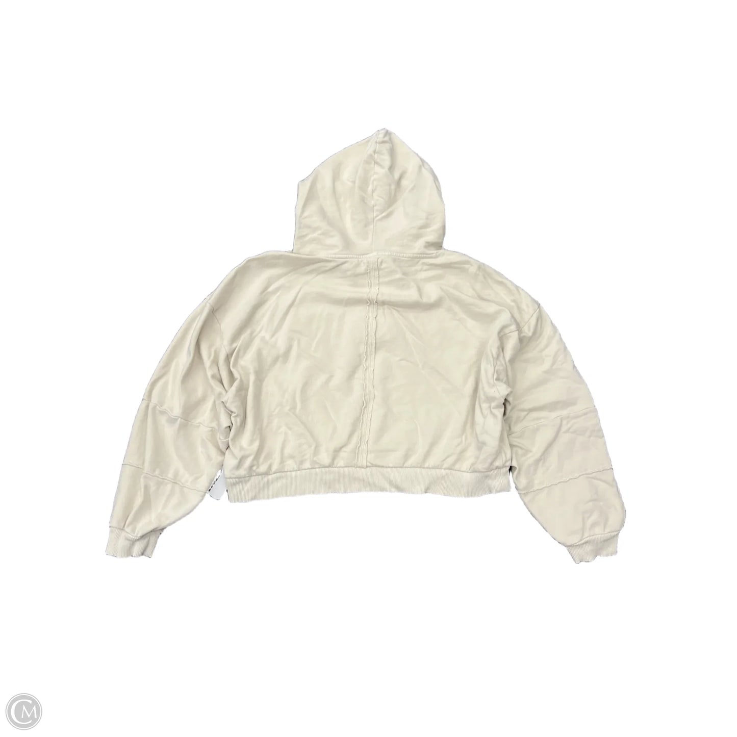 Sweatshirt Hoodie By Pilcro In Cream, Size: M