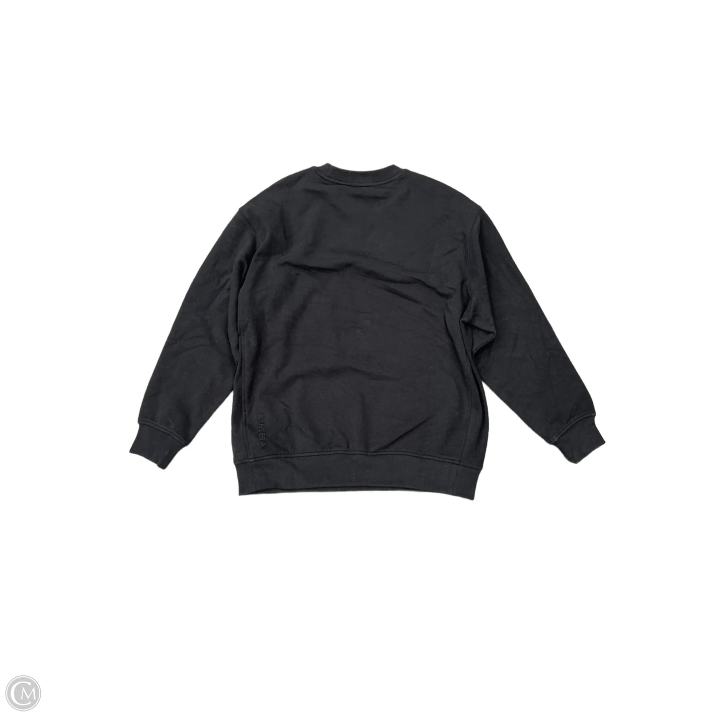 Athletic Sweatshirt Crewneck By Athleta In Black, Size: S