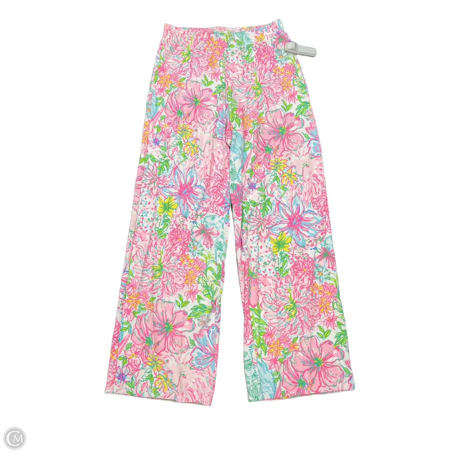 Pants Designer By Lilly Pulitzer In Pink & Yellow, Size: S