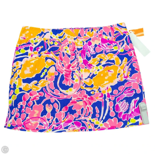 Skort Designer By Lilly Pulitzer In Orange & Pink, Size: 12