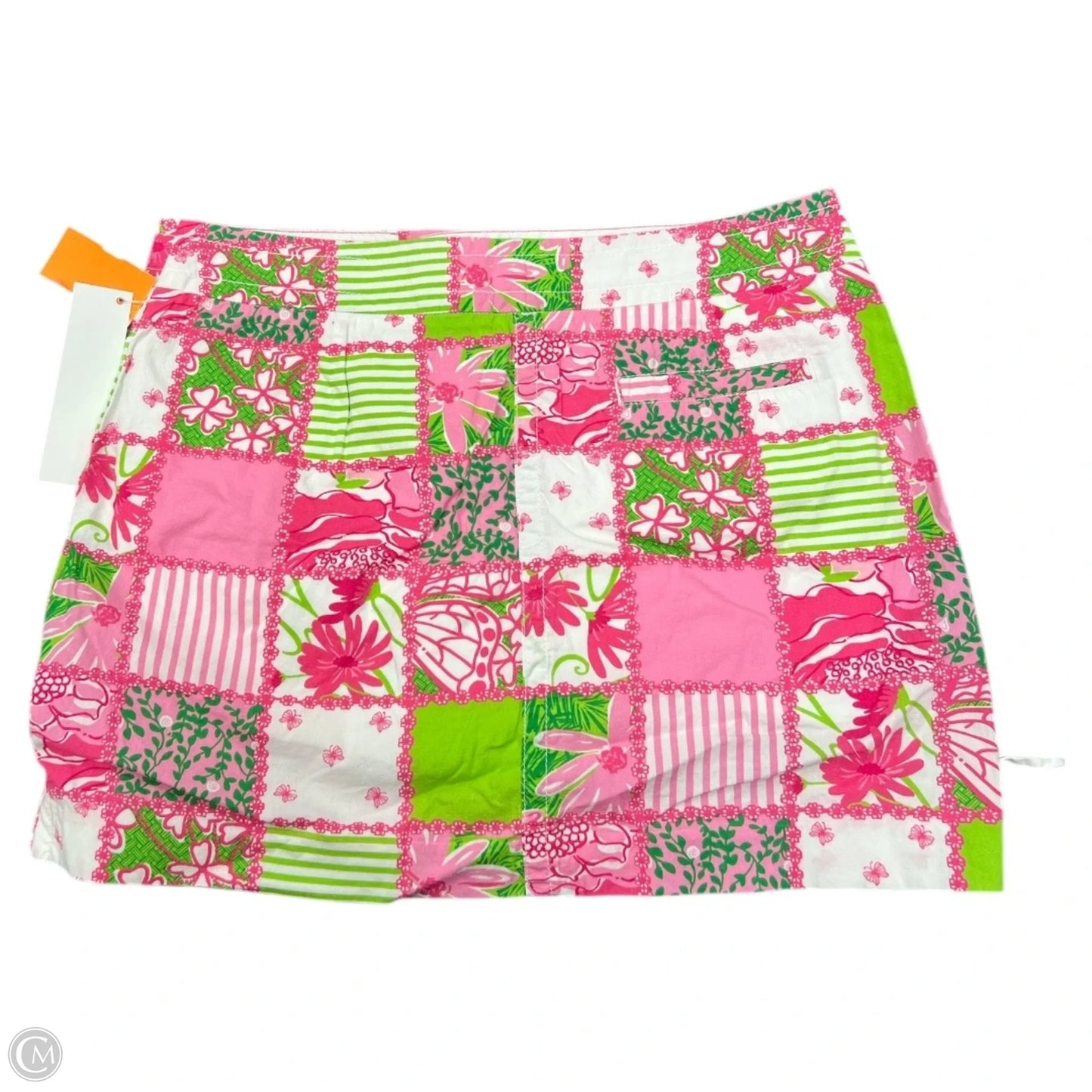 Skort Designer By Lilly Pulitzer In Green & Pink, Size: 10