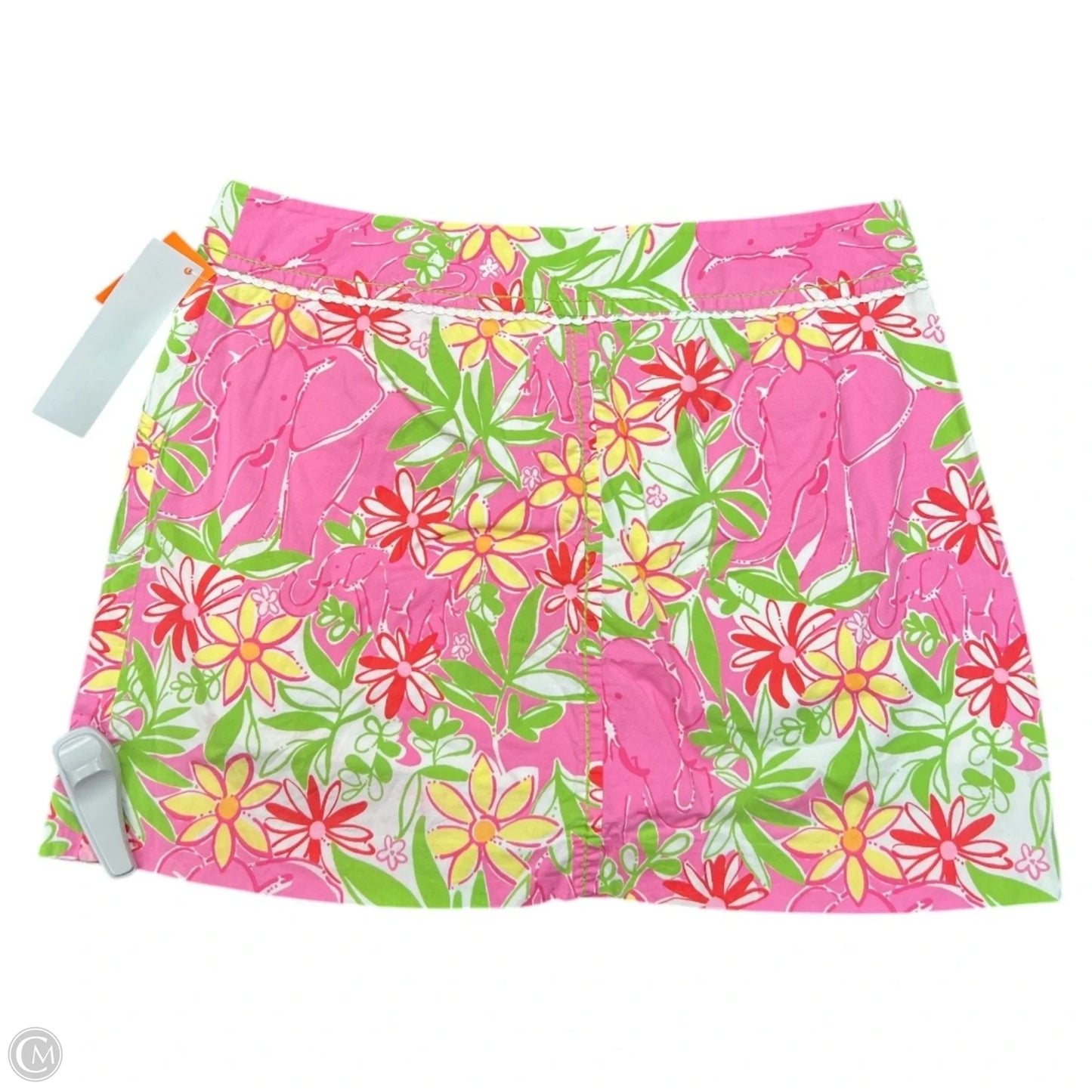 Skort Designer By Lilly Pulitzer In Green & Pink, Size: 10