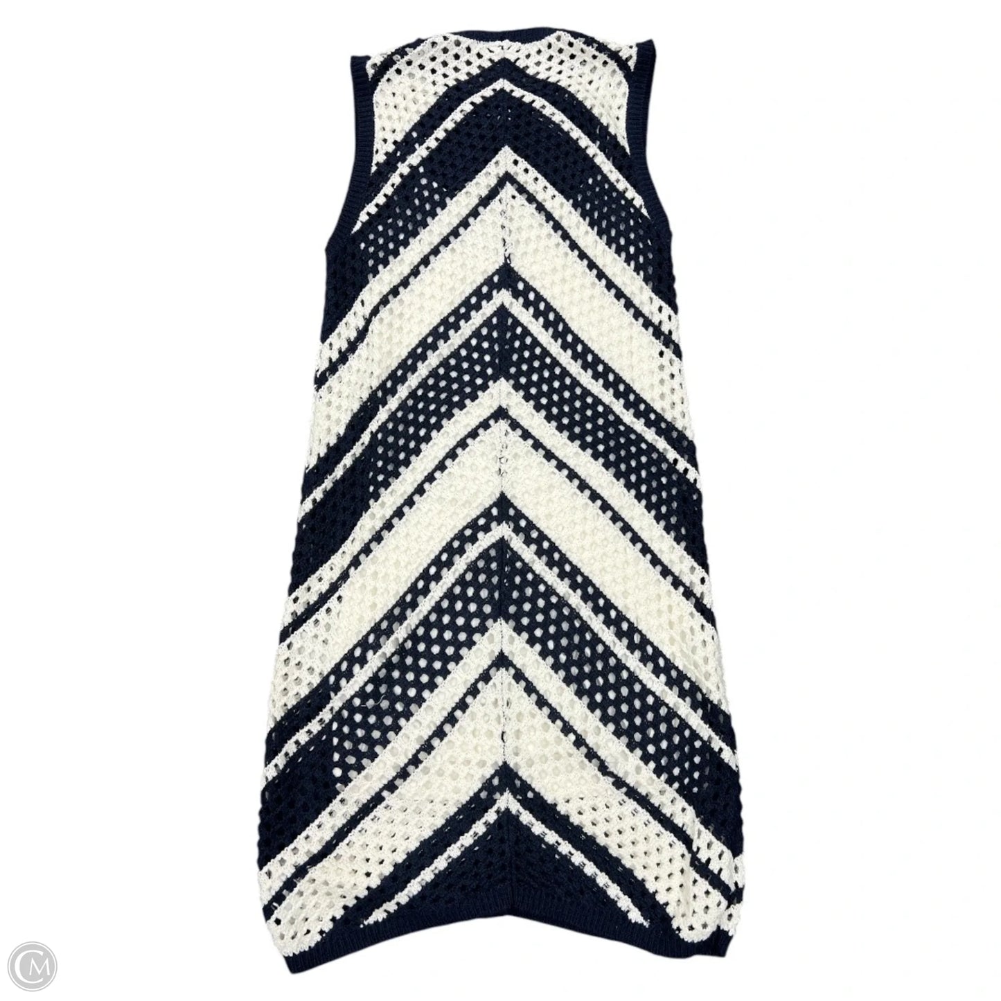 Dress Casual Midi By Rd Style In Blue & White, Size: M