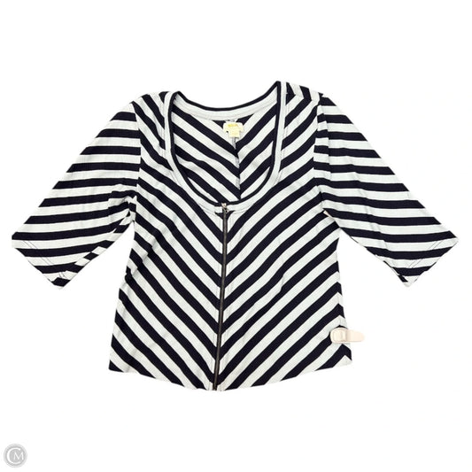 Top 3/4 Sleeve By Maeve In Striped Pattern, Size: Xl