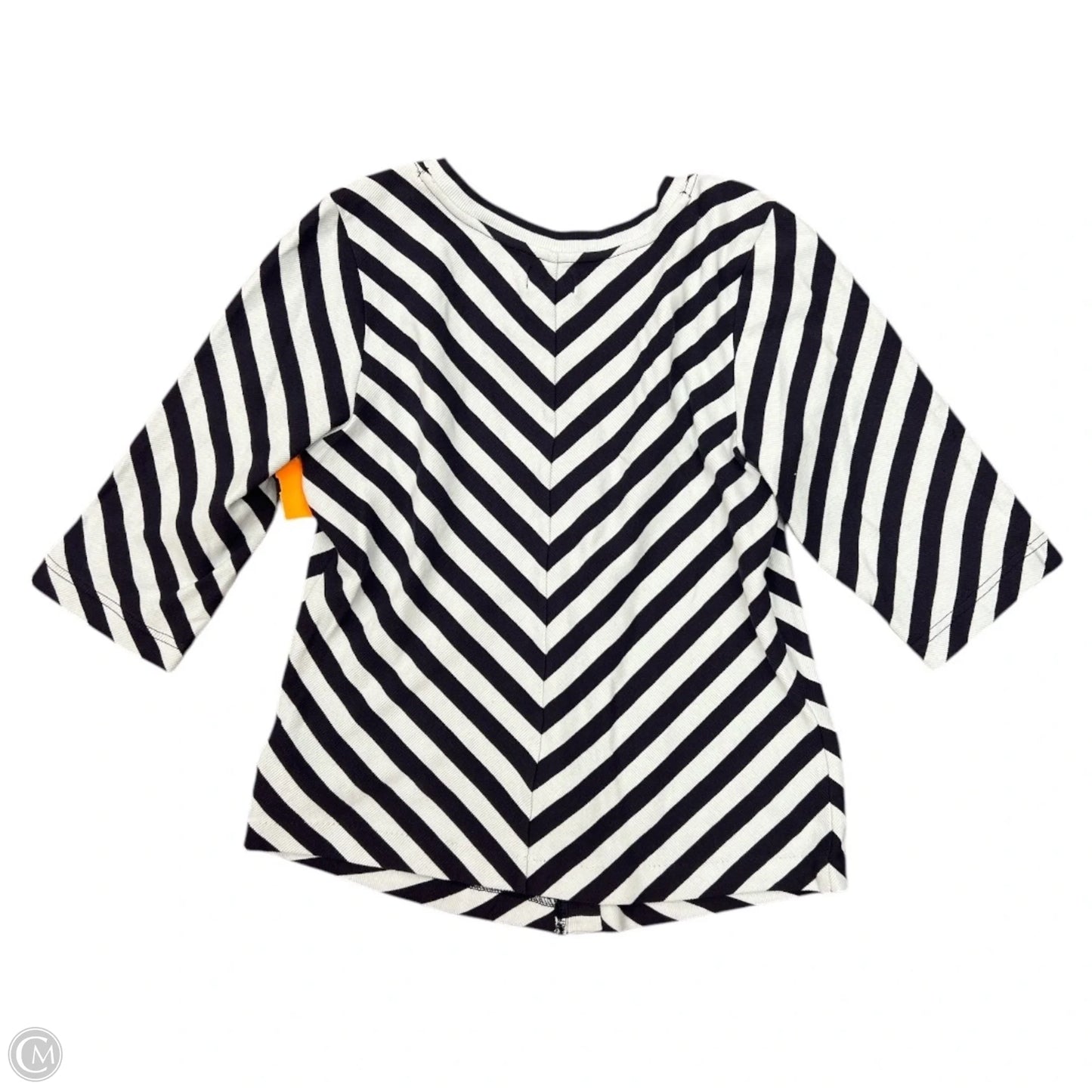 Top 3/4 Sleeve By Maeve In Striped Pattern, Size: Xl