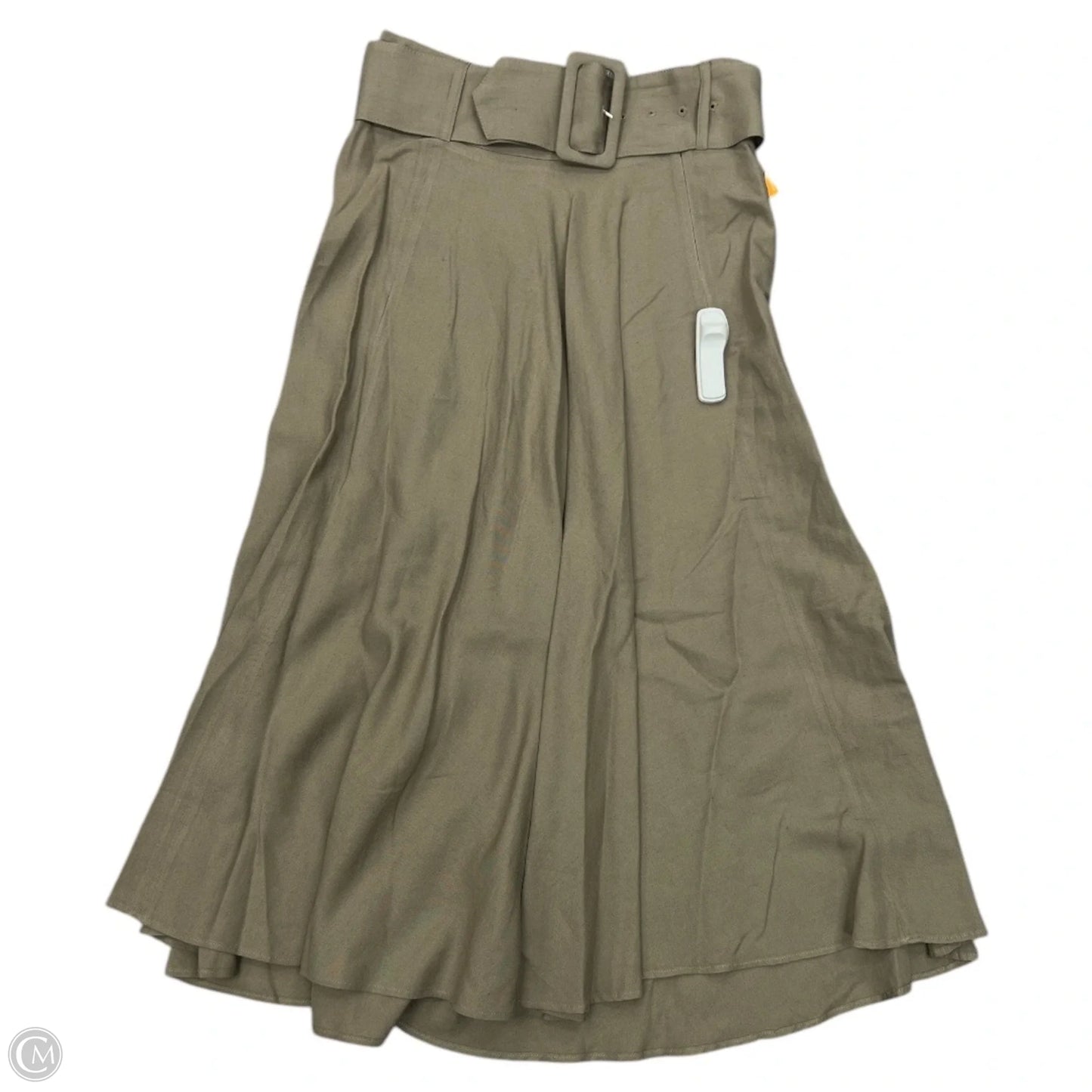 Skirt Midi By Zara In Green, Size: M