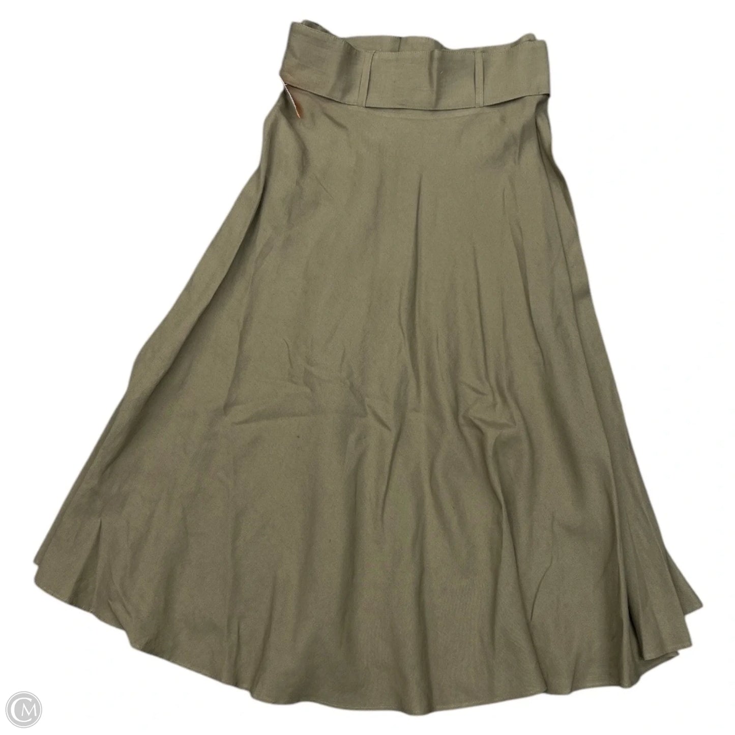 Skirt Midi By Zara In Green, Size: M