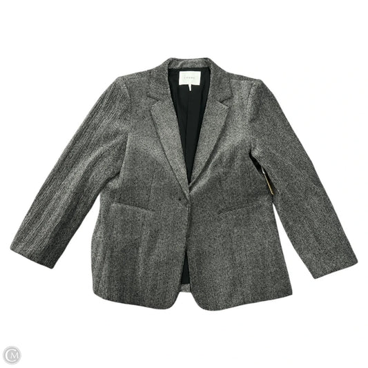 Blazer By Frame In Black & Grey, Size: L