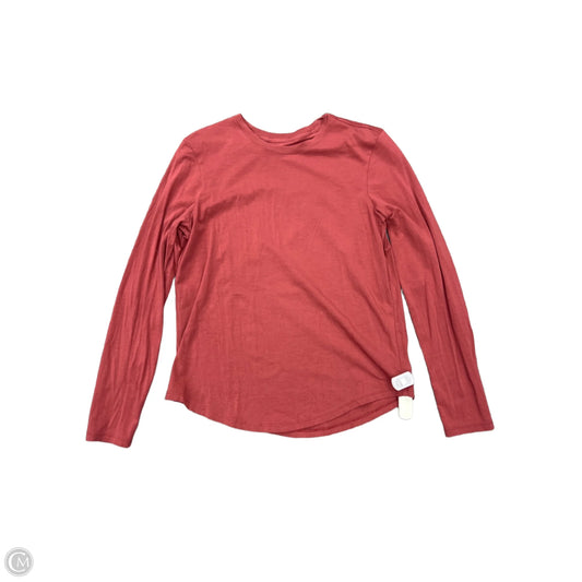 Athletic Top Long Sleeve Crewneck By Lululemon In Pink, Size: 4