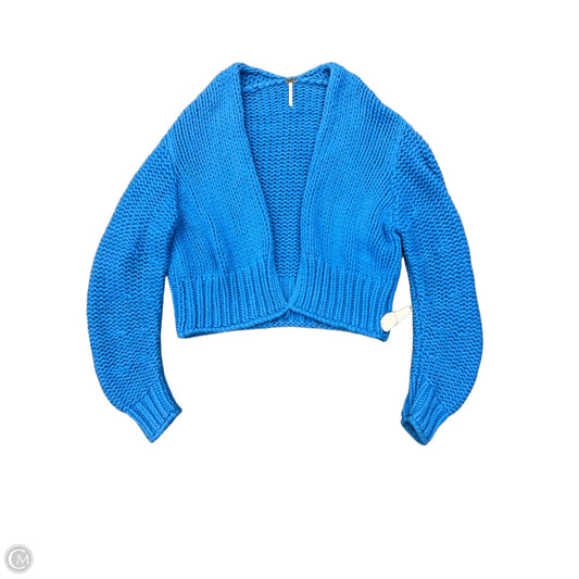 Sweater Cardigan By Free People In Blue, Size: M