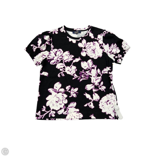 Top Short Sleeve By Rachel Roy In Floral Print, Size: L