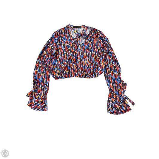 Top Long Sleeve By House Of Harlow In Blue & Purple, Size: S
