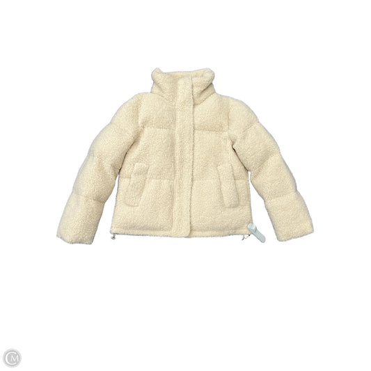 Coat Puffer & Quilted By French Connection In Cream, Size: S