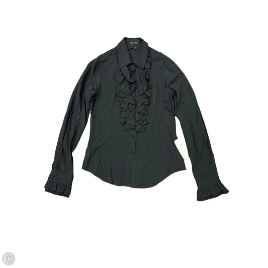 Top Long Sleeve By Theory In Black, Size: Sp