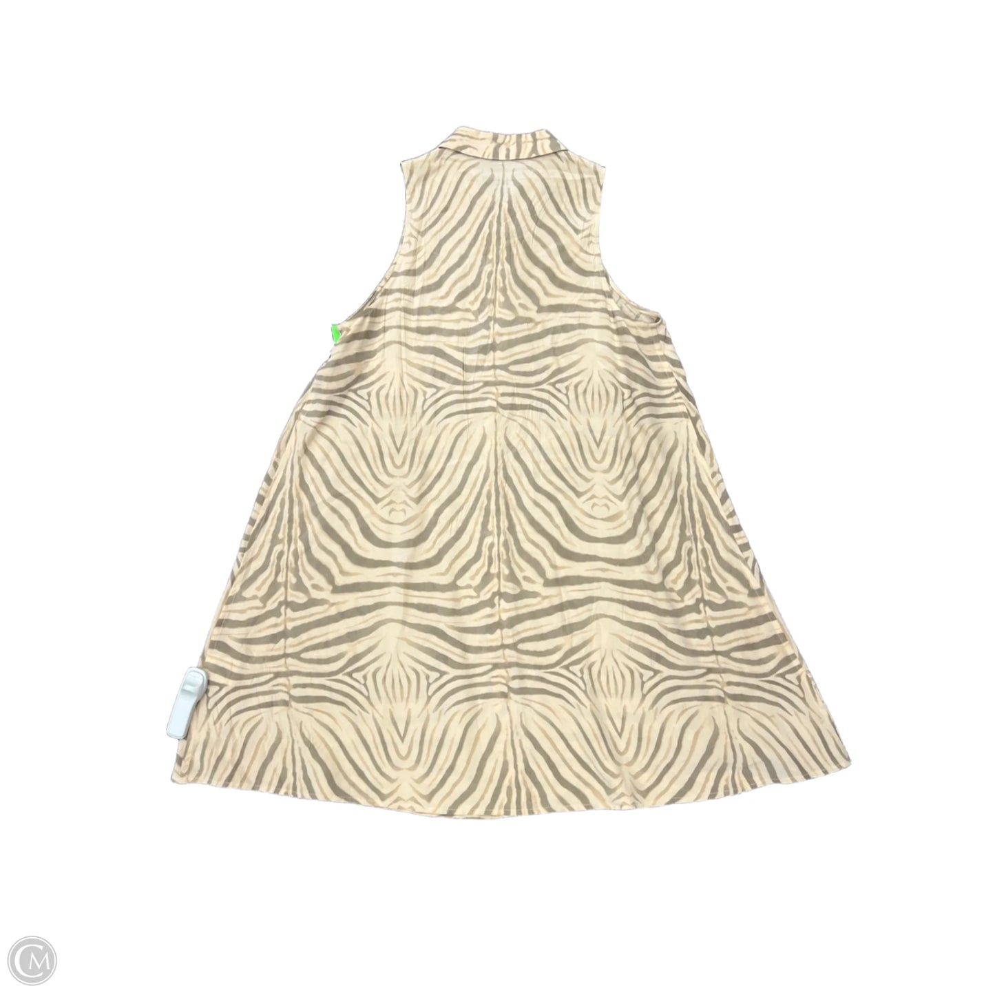 Dress Casual Short By Equipment In Zebra Print, Size: M