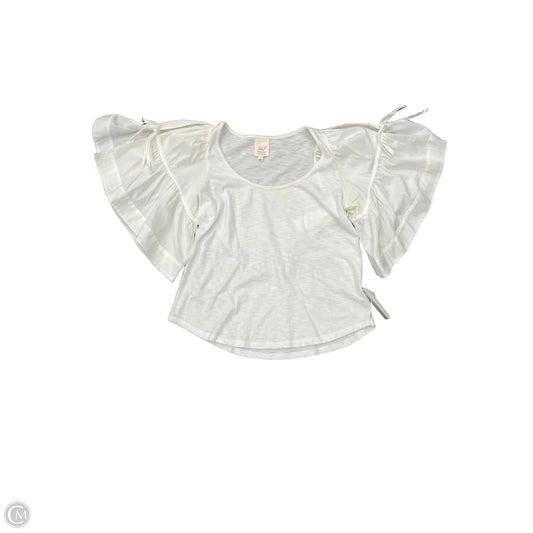 Top Short Sleeve By Cma In White, Size: S
