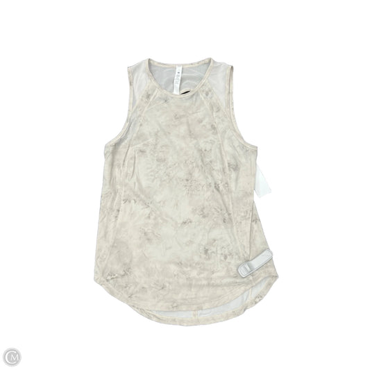 Athletic Tank Top By Lululemon In Tie Dye Print, Size: 4