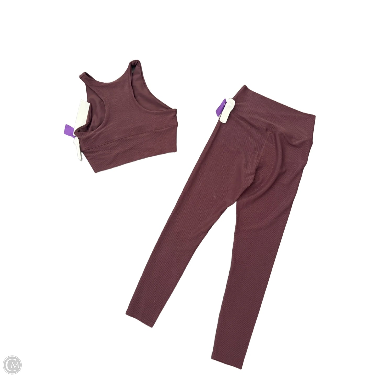 Athletic Pants 2pc By Sage In Maroon, Size: S
