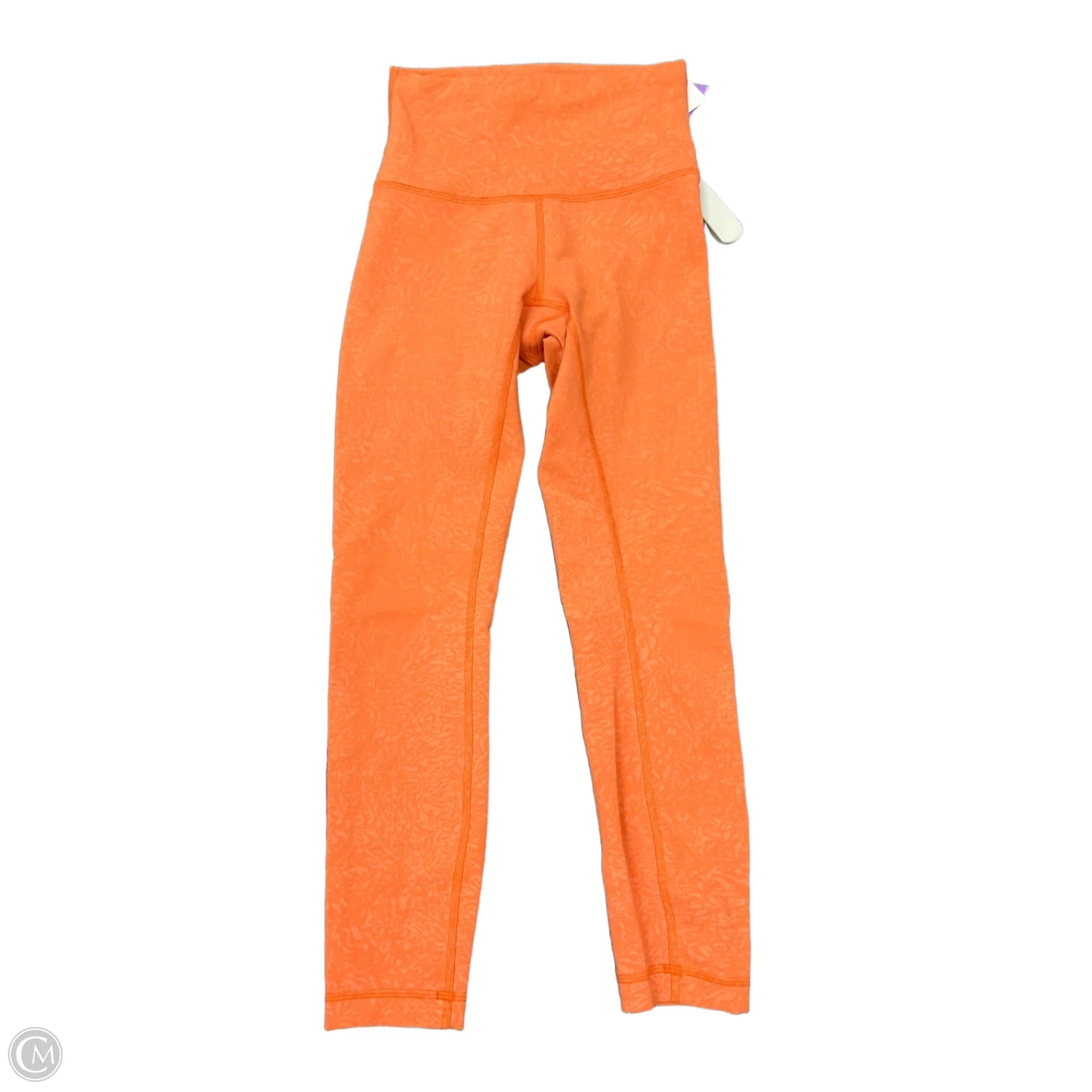 Athletic Leggings By Lululemon In Orange, Size: 2