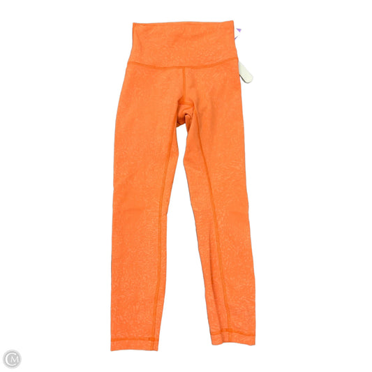 Athletic Leggings By Lululemon In Orange, Size: 2