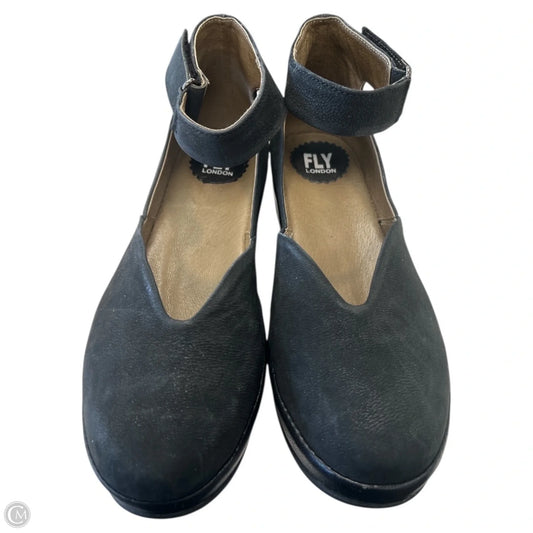Shoes Heels Wedge By Fly London In Black, Size: 7.5
