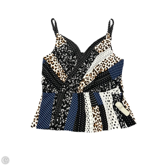 Top Sleeveless By Cabi In Multi-colored, Size: 12