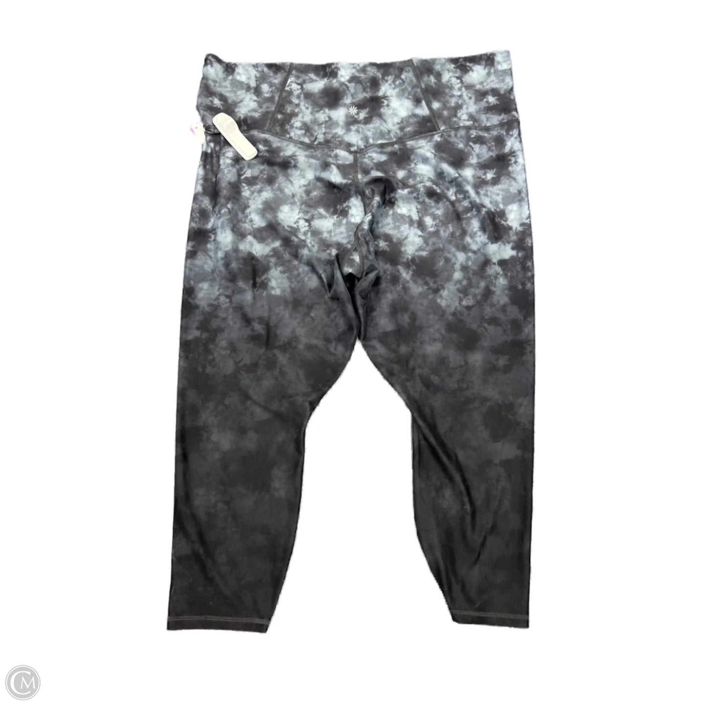 Athletic Leggings By Athleta In Tie Dye Print, Size: 3x