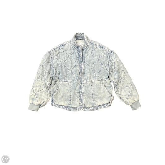 Jacket Puffer & Quilted By Blanknyc In Blue Denim, Size: M