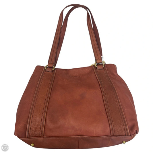 Handbag Leather By American, Size: Large