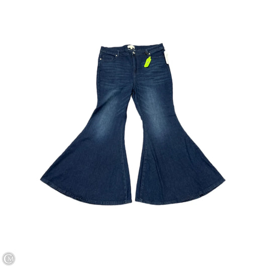 Jeans Wide Leg By Eloquii In Blue Denim, Size: 18
