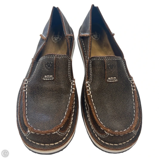 Shoes Flats By Ariat In Brown, Size: 7