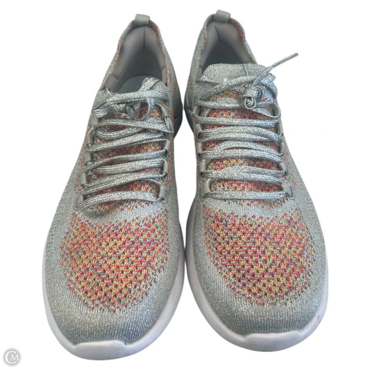 Shoes Designer By Apl In Silver, Size: 9