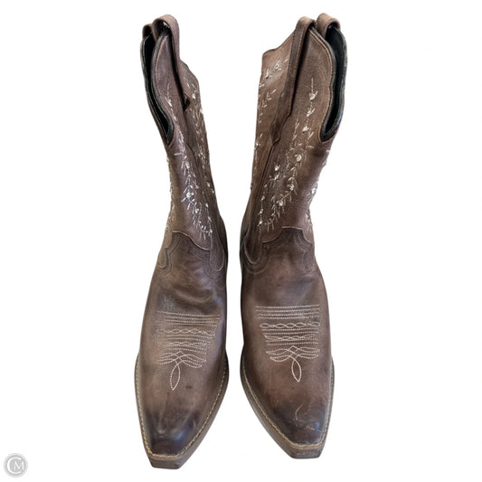 Boots Western By Clothes Mentor In Brown, Size: 11
