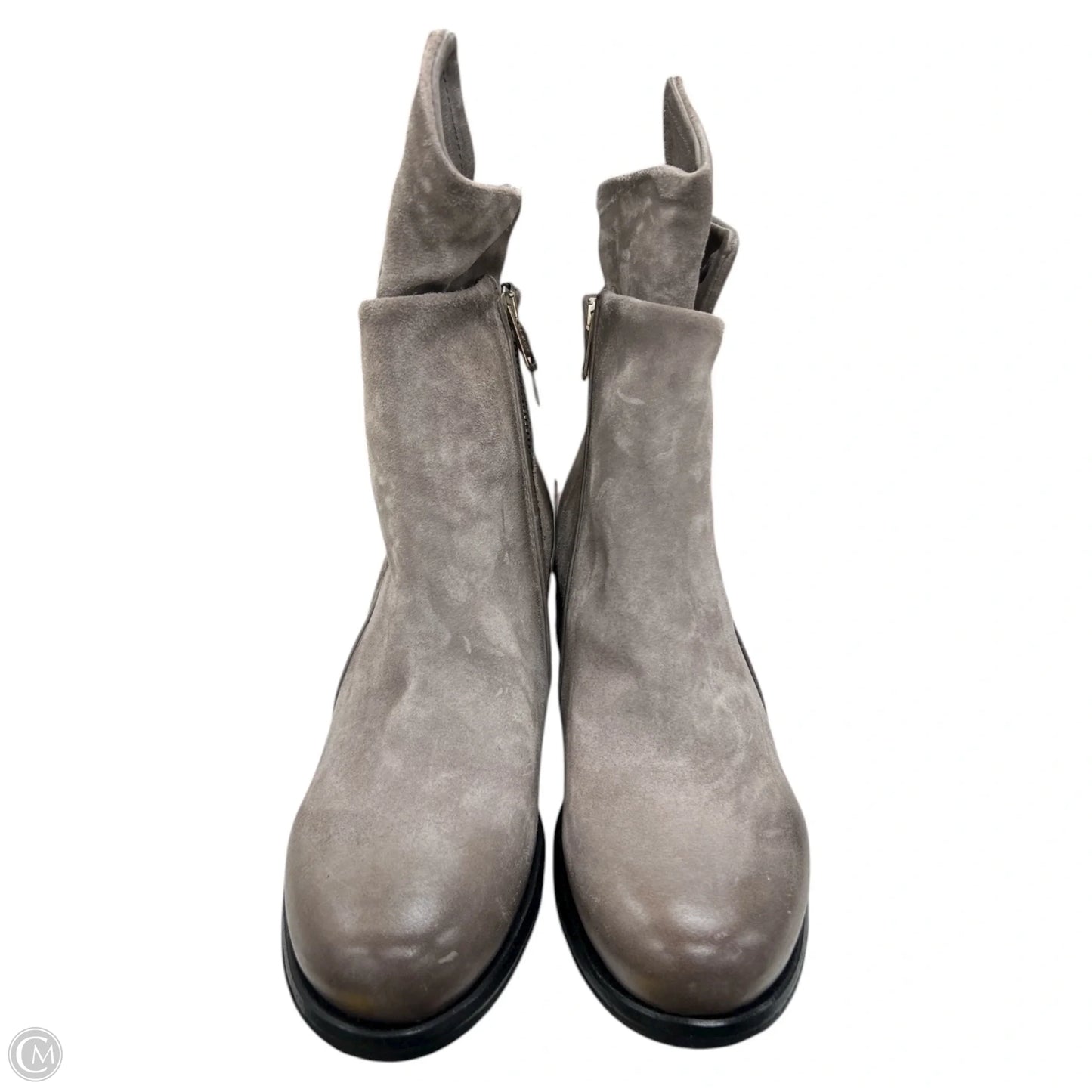 Boots Ankle Flats By Cma In Grey, Size: 8