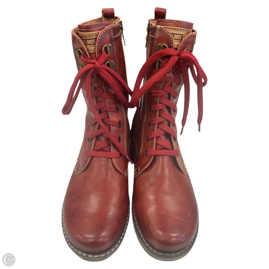 Boots Combat By Pikolinos In Red, Size: 7
