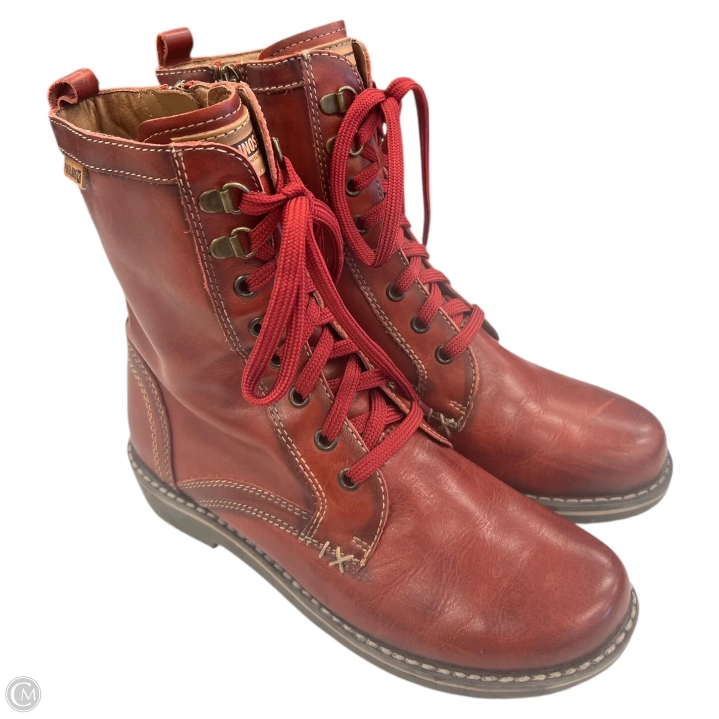 Boots Combat By Pikolinos In Red, Size: 7