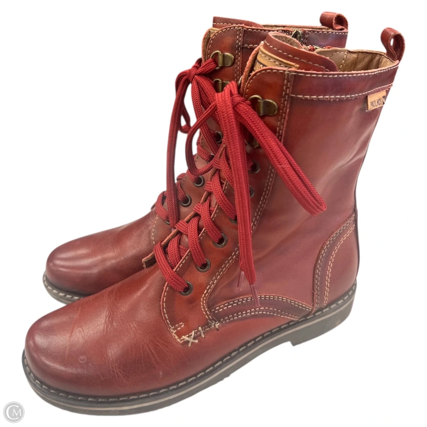 Boots Combat By Pikolinos In Red, Size: 7