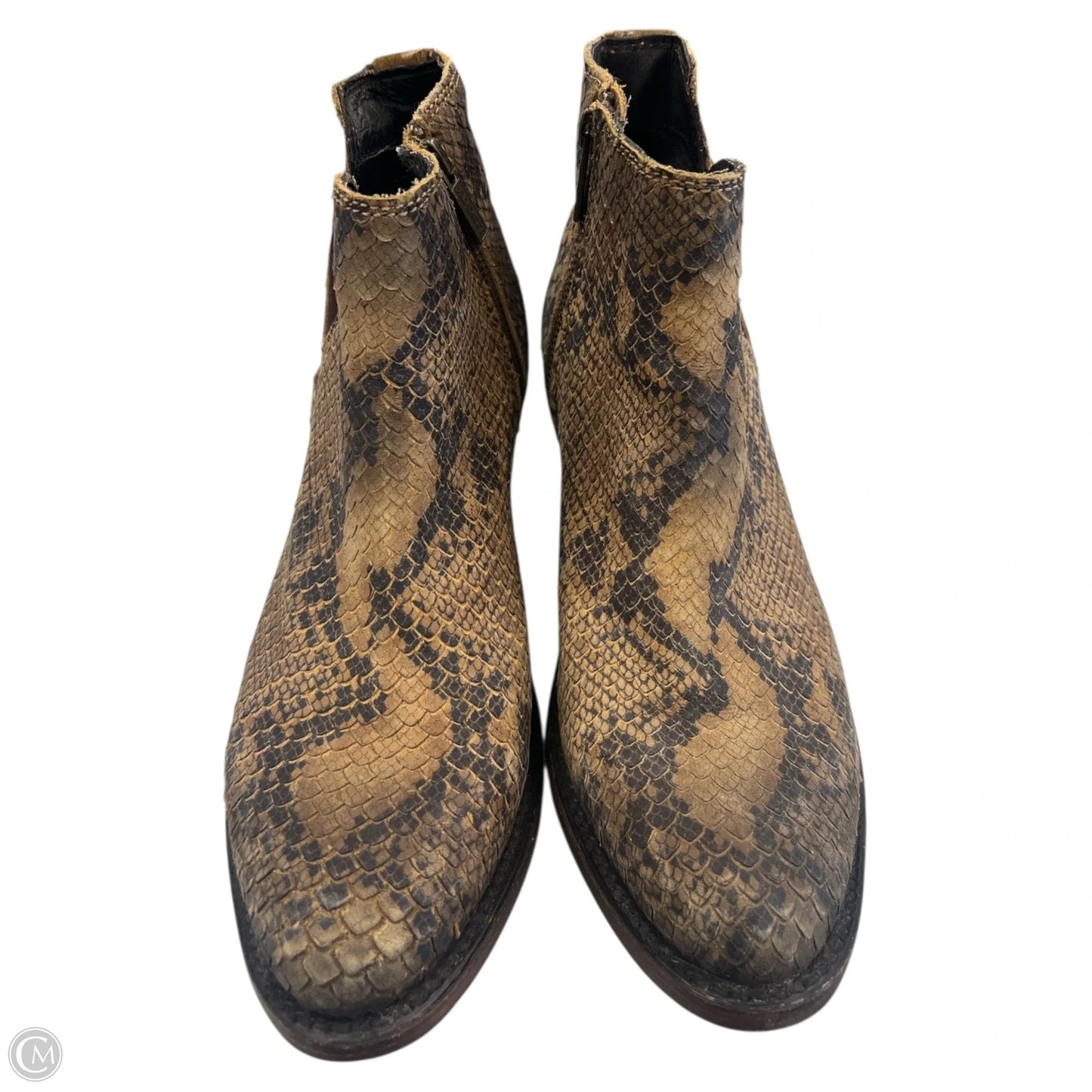 Boots Ankle Flats By Cmb In Animal Print, Size: 8.5