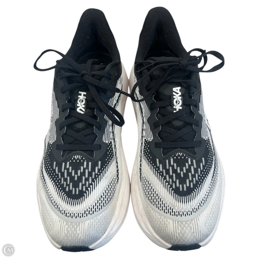 Shoes Athletic By Hoka In Black & White, Size: 10.5