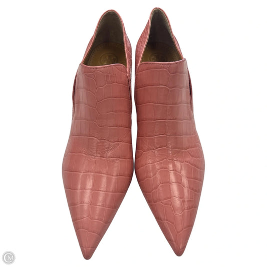 Boots Designer By Tory Burch In Pink, Size: 9